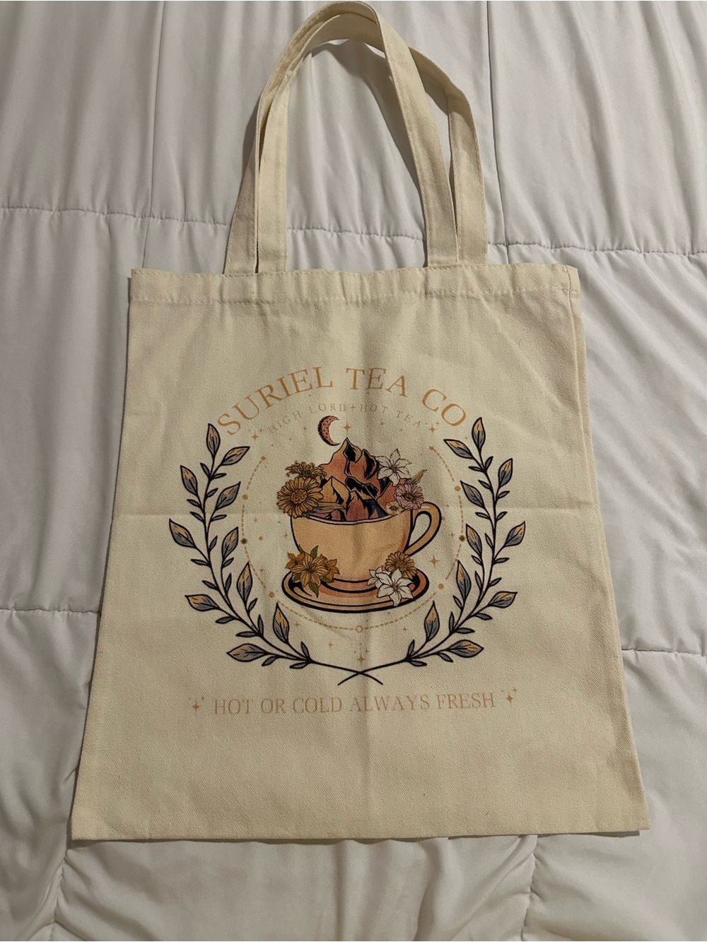 ACOTAR Canvas Tote Bag - Suriel Tea Co Design